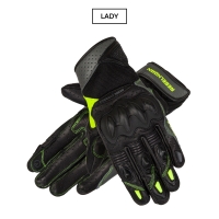 RĘKAWICE MOTOCYKLOWE DAMSKIE REBELHORN FLUX 2 BLACK, FLUO YELLOW