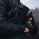 RĘKAWICE MOTOCYKLOWE REBELHORN GAP 3 BLACK, FLUO RED