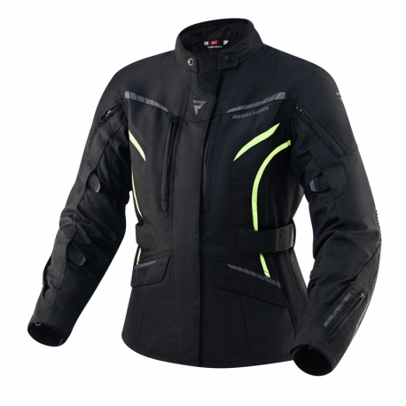 KURTKA MOTOCYKLOWA TEKSTYLNA DAMSKA REBELHORN HIKER 3 BLACK FLUO YELLOW