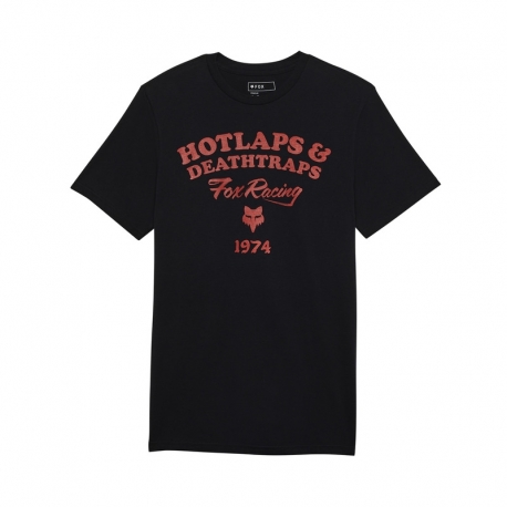 T-SHIRT FOX HOTLAPS PREM BLACK M