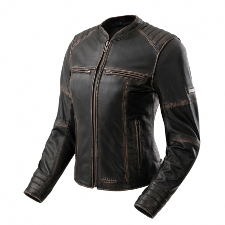 KURTKA MOTOCYKLOWA SKÓRZANA DAMSKA REBELHORN HUNTER 2 VINTAGE BROWN