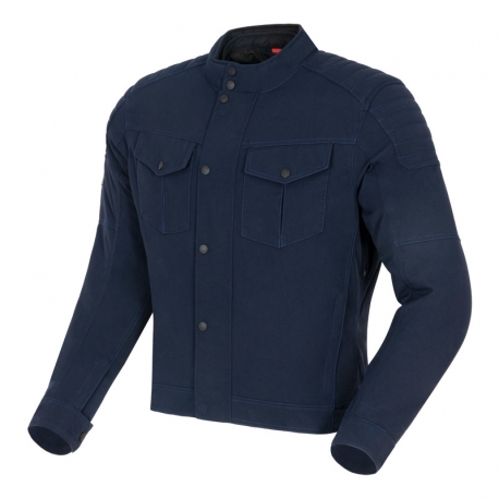 KURTKA MOTOCYKLOWA TEKSTYLNA REBELHORN HUNTER NAVY BLUE XXL