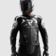 KURTKA MOTOCYKLOWA SKÓRZANA REBELHORN INFERNO BLACK WHITE