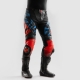 SPODNIE MOTOCYKLOWE SKÓRZANE REBELHORN INFERNO BLACK BLUE WHITE RED