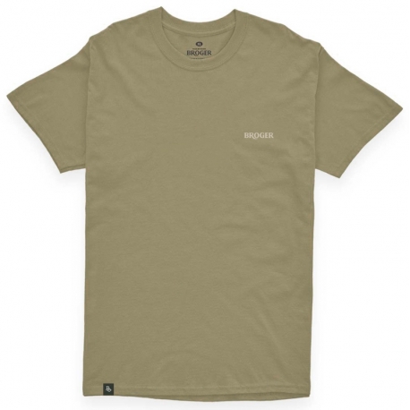 T-SHIRT BROGER MOTO CHILL CLUB OLIVE L