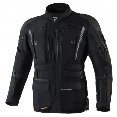 KURTKA MOTOCYKLOWA TEKSTYLNA REBELHORN PATROL BLACK
