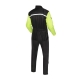 KOMBINEZON PRZECIWDESZCZOWY DWUCZĘŚCIOWY REBELHORN RAIN BLACK FLUO YELLOW