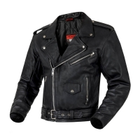 KURTKA MOTOCYKLOWA SKÓRZANA OZONE RAMONES BLACK