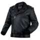KURTKA MOTOCYKLOWA SKÓRZANA OZONE RAMONES MODERN MATT BLACK