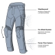 SPODNIE TEKSTYLNE REBELHORN SCOUT BLACK XL