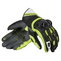 RĘKAWICE MOTOCYKLOWE REBELHORN ST SHORT BLACK, GREY, FLO YELLOW