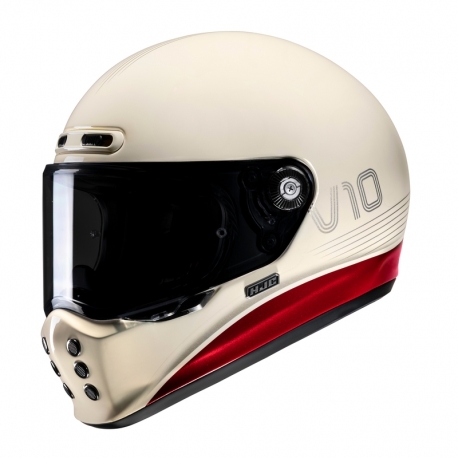 KASK MOTOCYKLOWY HJC V10 TAMI WHITE RED XL