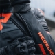 KURTKA MOTOCYKLOWA SKÓRZANA REBELHORN VANDAL BLACK FLUO RED