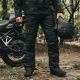 SPODNIE MOTOCYKLOWE TEKSTYLNE OZONE VULCAN BLACK (KRÓTKA NOGAWKA)