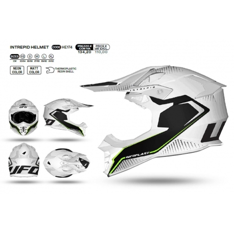 UFO KASK INTREPID CROSS KOLOR BIAŁY/CZARNY ROZMIAR XL ( ECE 22R06 ) - KOLEKCJA 2024