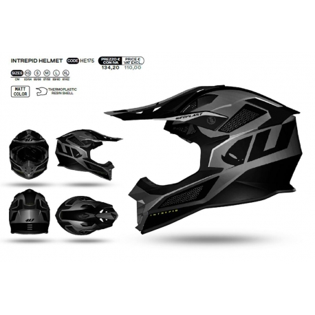 UFO KASK INTREPID CROSS KOLOR CZARNY/SZARY ROZMIAR L ( ECE 22R06 ) - KOLEKCJA 2024