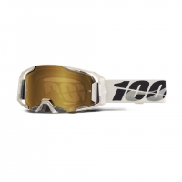 100 PROCENT GOGLE ARMATIC PITCH - MIRROR TRUE GOLD LENS - KOLOR SZARY/CZARNY SZYBA ZŁOTE LUSTRO