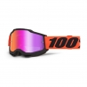 100 PROCENT GOGLE ACCURI 2 TORC - MIRROR SILVER LENS - KOLOR BIAŁY/NIEBIESKI/ŻÓŁTY SZYBKA SREBRNE LUSTRO