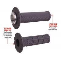 ODI MANETKI OFF ROAD HALF WAFFLE UNIVERSAL LOCK-ON GRIP SET KOLOR SZARY