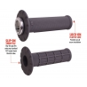 ODI MANETKI OFF ROAD HALF WAFFLE UNIVERSAL LOCK-ON GRIP SET KOLOR SZARY