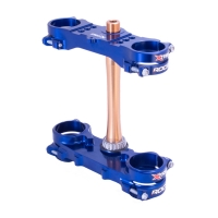 XTRIG PÓŁKI ZAWIESZENIA PRZEDNIEGO ROCS TECH TRIPLE CLAMPS YAMAHA YZ 250F '24-'25 YZ 450F '23-'25 (OFFSET 22MM) KOLOR NIEBIESKI