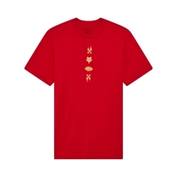 T-SHIRT FOX CHECKERED PREM CARDINAL
