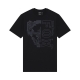 T-SHIRT FOX IMAGE SKULL PREM BLACK M