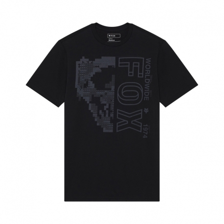 T-SHIRT FOX IMAGE SKULL PREM BLACK M