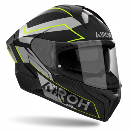 KASK MOTOCYKLOWY AIROH MATRYX SENTINEL YELLOW MATT