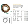 DZE UZWOJENIE ALTERNATORA STATOR HONDA NX 650 DOMINATOR '88-'99 XR 650L '93-'09 KAWASAKI VN 1500 VULCAN '87-'97 SUZUKI LS 650
