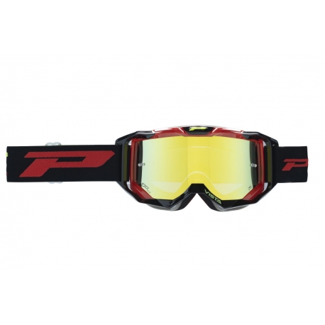 PROGRIP 2024/11 GOGLE PG3303-125 FL VISTA KOLOR CZARNY CZERWONY (SZYBA ŻÓŁTA PG3347 LIGHT SENSITIVE, ANTISCRATCH, NO FOG, ANTI U