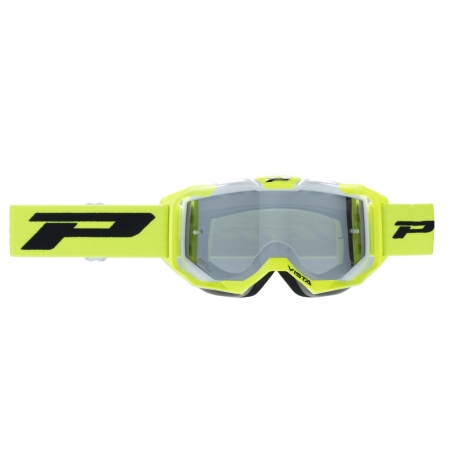 PROGRIP 2024/11 GOGLE PG3303-405 FL VISTA KOLOR ŻÓŁTY FLUO BIAŁY (SZYBA SREBRNA PG3352 LIGHT SENSITIVE, ANTISCRATCH, NO FOG, ANT