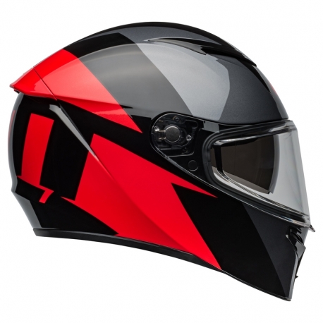 KASK BELL LITHIUM ECE6 SHEAR METALLIC GREY/RED