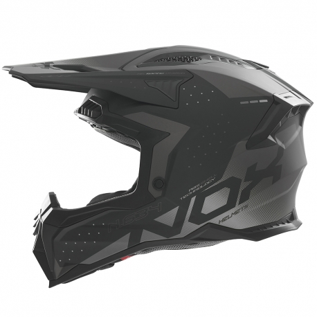 NOX KASK OFF ROAD / CROSS N634 GRADIENT KOLOR CZARNY/SREBRNY MAT ROZMIAR M