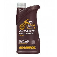 MANNOL OLEJ SILNIKOWY 4T MOTORBIKE 5W40 1L SYNTETYCZNY ESTER TECHNOLOGY (JASO MA/MA2) (7814) (20)
