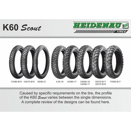 HEIDENAU OPONA 4.00-18 K60 SCOUT 64T TT M/C M+S TYŁ DOT 04/2025