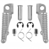 BIKETEC PARTS ZESTAW PODNÓŻKÓW (PODNÓŻKI) KIEROWCY KOMPLETNY Z MOCOWANIAMI KAWASAKI ZX-6R '03-13, ZX 636 '03-06, ZX-10R '04-13, 