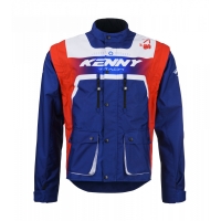 KENNY RACING KURTKA ADVENTURE/ENDURO MODEL TRACK PATRIOT KOLOR CZERWONY/NIEBIESKI/BIAŁY FLUO ROZMIAR L