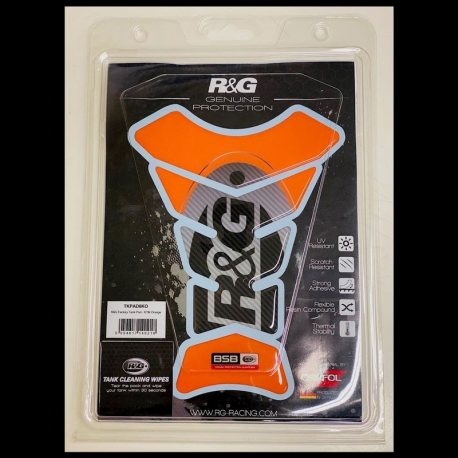 NAKLEJKA NA BAK TANKPAD RG RACING FACTORY KTM ORANGE