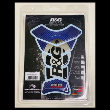 NAKLEJKA NA BAK TANKPAD RG RACING FACTORY CARBON YAMAHA BLUE
