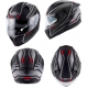 KAPPA 2024/12 KASK KV52 KRONOS INTEGRALNY Z BLENDĄ KOLOR CZARNY TYTANOWY MAT CARBON LOOK ROZMIAR 61 / XL (HOMOLOGACJA ECE 22R06)