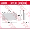 TRW ZF KLOCKI HAMULCOWE KH158 SINTER TRACK HUSABERG FS 450 '03-'05, FS 650 '01-'05, KAWASAKI ZZR 500 '90-'05, SUZUKI RGV 250 '91