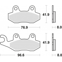 TRW ZF KLOCKI HAMULCOWE KH135 KH214 SINTER OFFROAD APRILIA SX 125 '18-, HONDA NSR 150 02-, KAWASAKI KLX 125 10-13, KDX 250 90-94