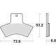 TRW ZF KLOCKI HAMULCOWE KH270 SINTER OFFROAD POLARIS SCRAMBLER / EXPLORER 400 98-02, SCRAMBLER 500 98-04, TYŁ (PROMOCJA)