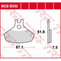 TRW ZF KLOCKI HAMULCOWE KH468 SINTER OFFROAD CAN-AM DS. 450 08-15, PRZÓD (PROMOCJA)