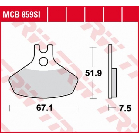 TRW ZF KLOCKI HAMULCOWE KH468 SINTER OFFROAD CAN-AM DS. 450 08-15, PRZÓD (PROMOCJA)