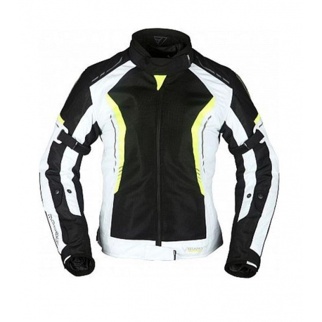 MODEKA KURTKA KHAO AIR LADY CZARNO-POPIELATO-NEONOWA ROZMIAR 34