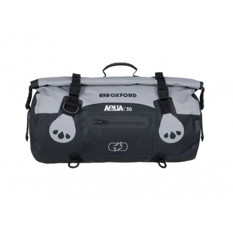 OXFORD TORBA AQUA T-30 ROLLBAG WODOODPORNA POJEMNOŚĆ 30L KOLOR CZARNY/SZARY