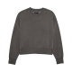 BLUZA FOX LADY WORDMARK OVERSIZED FLEECE CREW PEWTER
