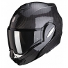 SCORPION KASK SZCZĘKOWY (SZCZĘKA DO TYŁU) EXO-TECH CARBON SOLID BLACK KOLOR CZARNY POŁYSK (KARBON) ROZMIAR XL